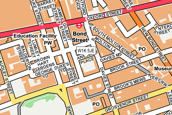 W1K 5JE map - OS OpenMap – Local (Ordnance Survey) W1K 5JE map - OS OpenMap – Local (Ordnance Survey)