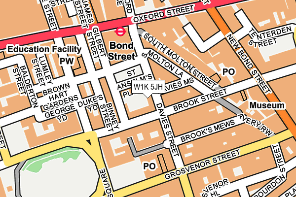 W1K 5JH map - OS OpenMap – Local (Ordnance Survey) W1K 5JH map - OS OpenMap – Local (Ordnance Survey)
