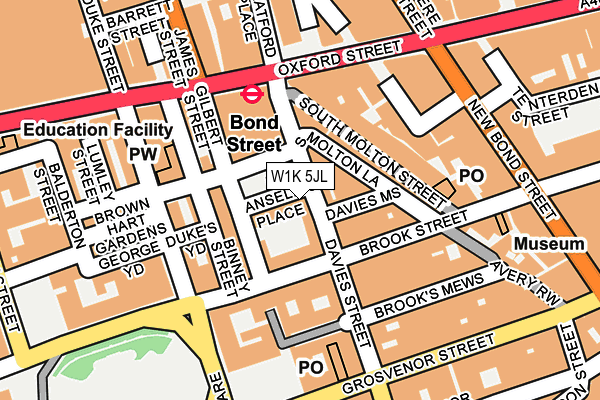 W1K 5JL map - OS OpenMap – Local (Ordnance Survey) W1K 5JL map - OS OpenMap – Local (Ordnance Survey)