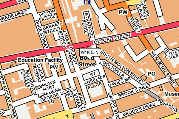 W1K 5JN map - OS OpenMap – Local (Ordnance Survey) W1K 5JN map - OS OpenMap – Local (Ordnance Survey)
