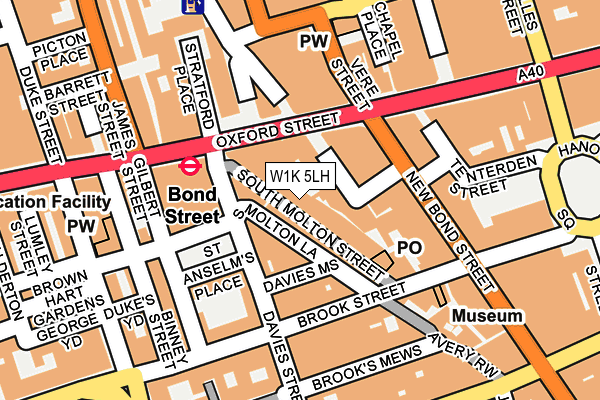 W1K 5LH map - OS OpenMap – Local (Ordnance Survey) W1K 5LH map - OS OpenMap – Local (Ordnance Survey)