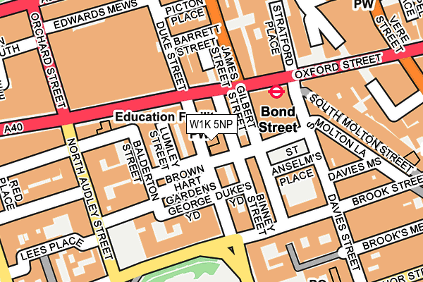 W1K 5NP map - OS OpenMap – Local (Ordnance Survey) W1K 5NP map - OS OpenMap – Local (Ordnance Survey)
