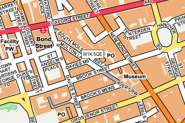 W1K 5QE map - OS OpenMap – Local (Ordnance Survey) W1K 5QE map - OS OpenMap – Local (Ordnance Survey)