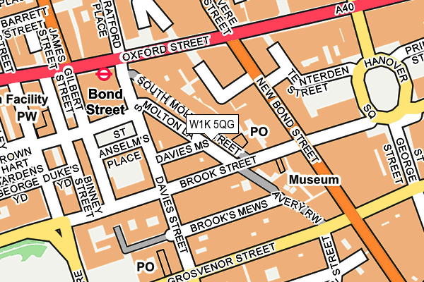 W1K 5QG map - OS OpenMap – Local (Ordnance Survey) W1K 5QG map - OS OpenMap – Local (Ordnance Survey)