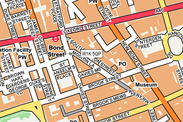 W1K 5QP map - OS OpenMap – Local (Ordnance Survey) W1K 5QP map - OS OpenMap – Local (Ordnance Survey)