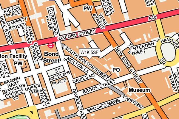 W1K 5SF map - OS OpenMap – Local (Ordnance Survey) W1K 5SF map - OS OpenMap – Local (Ordnance Survey)