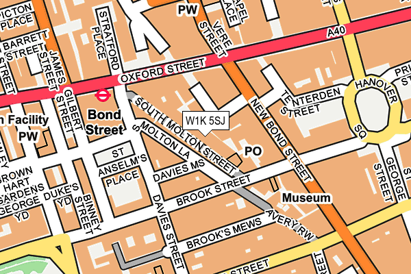 W1K 5SJ map - OS OpenMap – Local (Ordnance Survey) W1K 5SJ map - OS OpenMap – Local (Ordnance Survey)