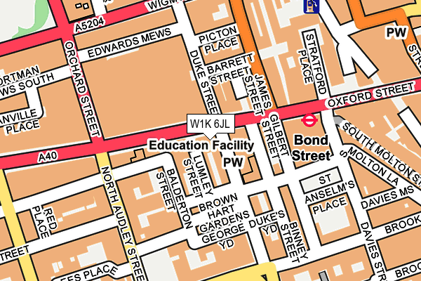 W1K 6JL map - OS OpenMap – Local (Ordnance Survey) W1K 6JL map - OS OpenMap – Local (Ordnance Survey)