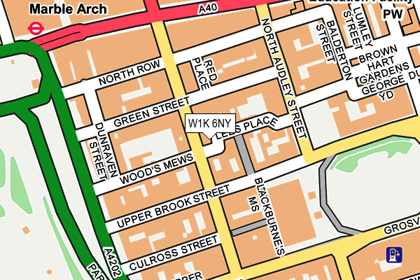 W1K 6NY map - OS OpenMap – Local (Ordnance Survey) W1K 6NY map - OS OpenMap – Local (Ordnance Survey)