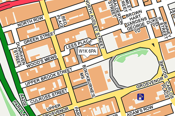 W1K 6PA map - OS OpenMap – Local (Ordnance Survey) W1K 6PA map - OS OpenMap – Local (Ordnance Survey)