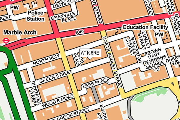 W1K 6RE map - OS OpenMap – Local (Ordnance Survey) W1K 6RE map - OS OpenMap – Local (Ordnance Survey)