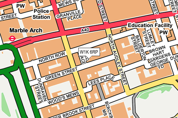 W1K 6RP map - OS OpenMap – Local (Ordnance Survey) W1K 6RP map - OS OpenMap – Local (Ordnance Survey)