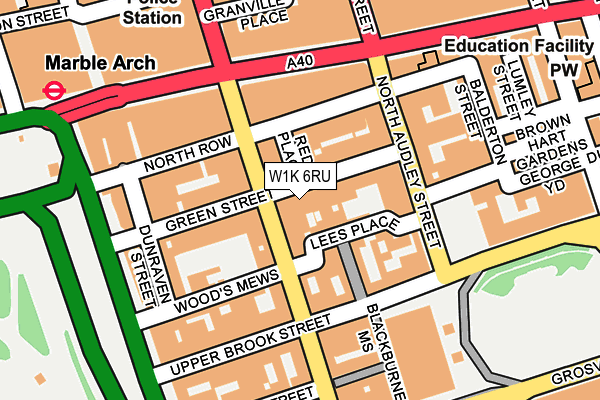 W1K 6RU map - OS OpenMap – Local (Ordnance Survey) W1K 6RU map - OS OpenMap – Local (Ordnance Survey)