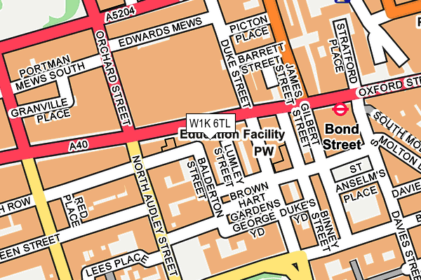 W1K 6TL map - OS OpenMap – Local (Ordnance Survey) W1K 6TL map - OS OpenMap – Local (Ordnance Survey)