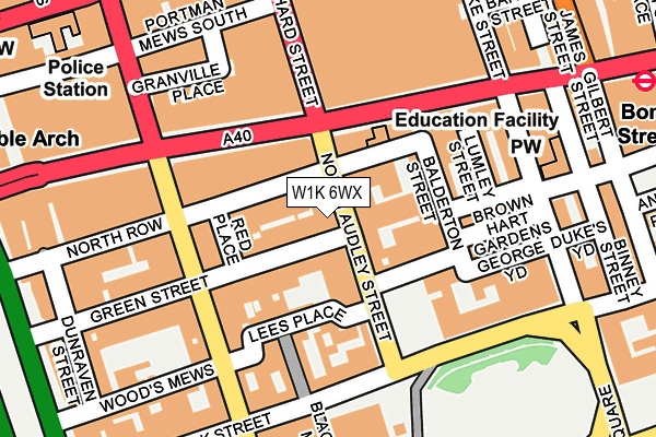 W1K 6WX map - OS OpenMap – Local (Ordnance Survey) W1K 6WX map - OS OpenMap – Local (Ordnance Survey)