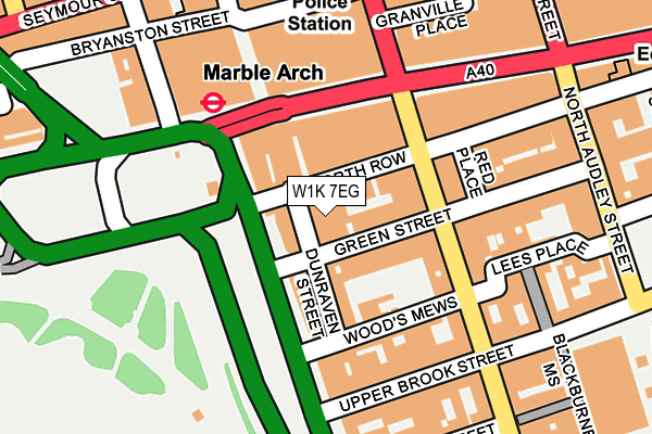 W1K 7EG map - OS OpenMap – Local (Ordnance Survey) W1K 7EG map - OS OpenMap – Local (Ordnance Survey)