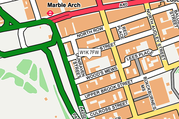 W1K 7FW map - OS OpenMap – Local (Ordnance Survey) W1K 7FW map - OS OpenMap – Local (Ordnance Survey)