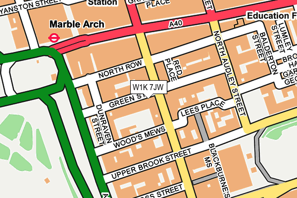 W1K 7JW map - OS OpenMap – Local (Ordnance Survey) W1K 7JW map - OS OpenMap – Local (Ordnance Survey)
