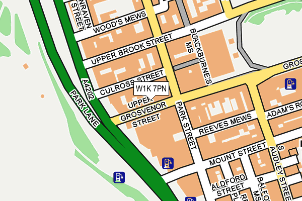 W1K 7PN map - OS OpenMap – Local (Ordnance Survey) W1K 7PN map - OS OpenMap – Local (Ordnance Survey)