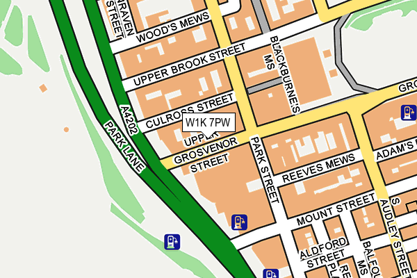W1K 7PW map - OS OpenMap – Local (Ordnance Survey) W1K 7PW map - OS OpenMap – Local (Ordnance Survey)