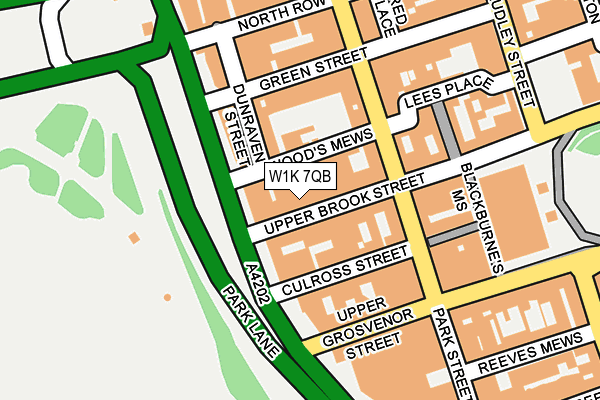 W1K 7QB map - OS OpenMap – Local (Ordnance Survey) W1K 7QB map - OS OpenMap – Local (Ordnance Survey)
