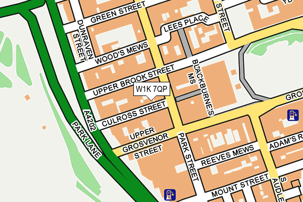 W1K 7QP map - OS OpenMap – Local (Ordnance Survey) W1K 7QP map - OS OpenMap – Local (Ordnance Survey)