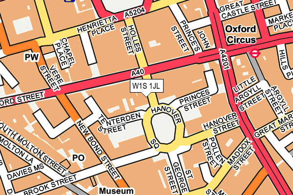 W1S 1JL map - OS OpenMap – Local (Ordnance Survey) W1S 1JL map - OS OpenMap – Local (Ordnance Survey)