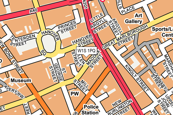 W1S 1PQ map - OS OpenMap – Local (Ordnance Survey) W1S 1PQ map - OS OpenMap – Local (Ordnance Survey)