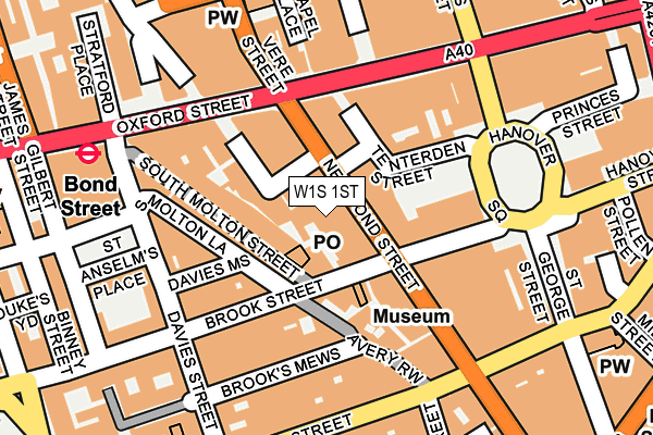 W1S 1ST map - OS OpenMap – Local (Ordnance Survey) W1S 1ST map - OS OpenMap – Local (Ordnance Survey)