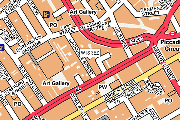 W1S 3EZ map - OS OpenMap – Local (Ordnance Survey) W1S 3EZ map - OS OpenMap – Local (Ordnance Survey)