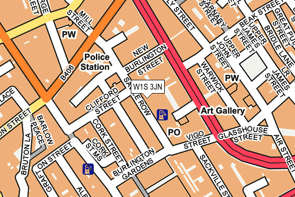W1S 3JN map - OS OpenMap – Local (Ordnance Survey) W1S 3JN map - OS OpenMap – Local (Ordnance Survey)