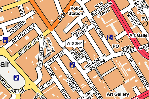 W1S 3NY map - OS OpenMap – Local (Ordnance Survey) W1S 3NY map - OS OpenMap – Local (Ordnance Survey)