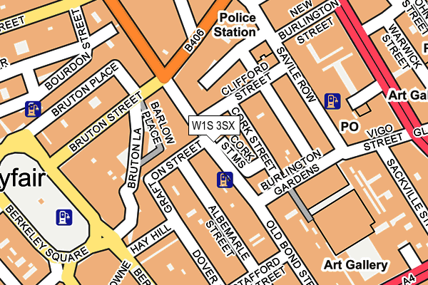W1S 3SX map - OS OpenMap – Local (Ordnance Survey) W1S 3SX map - OS OpenMap – Local (Ordnance Survey)