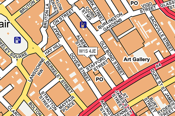 W1S 4JE map - OS OpenMap – Local (Ordnance Survey) W1S 4JE map - OS OpenMap – Local (Ordnance Survey)