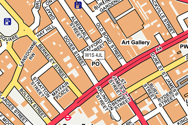 W1S 4JL map - OS OpenMap – Local (Ordnance Survey) W1S 4JL map - OS OpenMap – Local (Ordnance Survey)