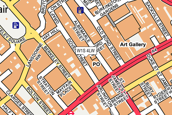 W1S 4LW map - OS OpenMap – Local (Ordnance Survey) W1S 4LW map - OS OpenMap – Local (Ordnance Survey)
