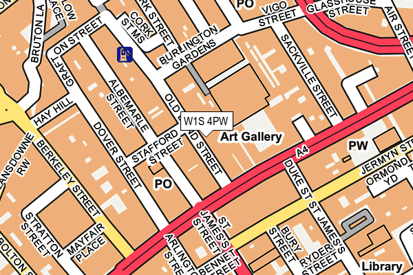 W1S 4PW map - OS OpenMap – Local (Ordnance Survey) W1S 4PW map - OS OpenMap – Local (Ordnance Survey)