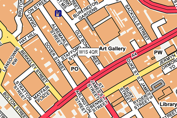 W1S 4QR map - OS OpenMap – Local (Ordnance Survey) W1S 4QR map - OS OpenMap – Local (Ordnance Survey)
