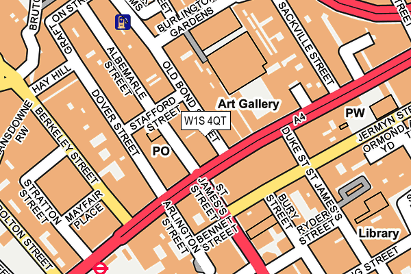 W1S 4QT map - OS OpenMap – Local (Ordnance Survey) W1S 4QT map - OS OpenMap – Local (Ordnance Survey)