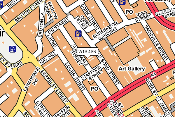 W1S 4SR map - OS OpenMap – Local (Ordnance Survey) W1S 4SR map - OS OpenMap – Local (Ordnance Survey)