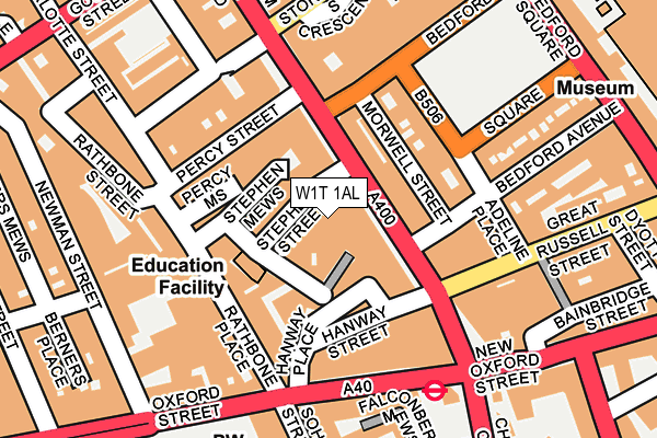 W1T 1AL map - OS OpenMap – Local (Ordnance Survey) W1T 1AL map - OS OpenMap – Local (Ordnance Survey)