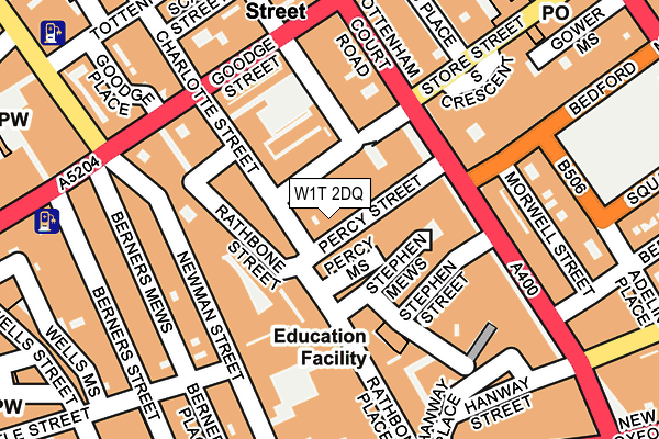 W1T 2DQ map - OS OpenMap – Local (Ordnance Survey) W1T 2DQ map - OS OpenMap – Local (Ordnance Survey)