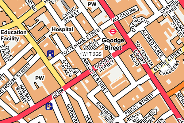 W1T 2GS map - OS OpenMap – Local (Ordnance Survey) W1T 2GS map - OS OpenMap – Local (Ordnance Survey)