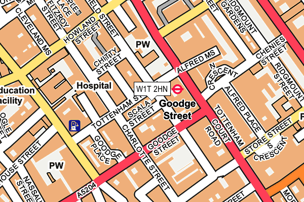 W1T 2HN map - OS OpenMap – Local (Ordnance Survey) W1T 2HN map - OS OpenMap – Local (Ordnance Survey)