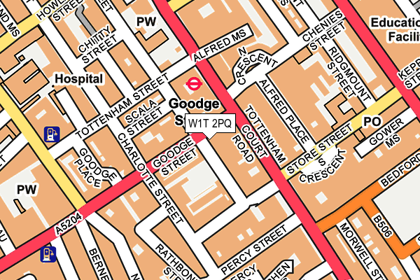 W1T 2PQ map - OS OpenMap – Local (Ordnance Survey) W1T 2PQ map - OS OpenMap – Local (Ordnance Survey)