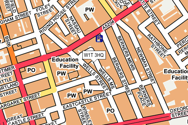 W1T 3HQ map - OS OpenMap – Local (Ordnance Survey) W1T 3HQ map - OS OpenMap – Local (Ordnance Survey)