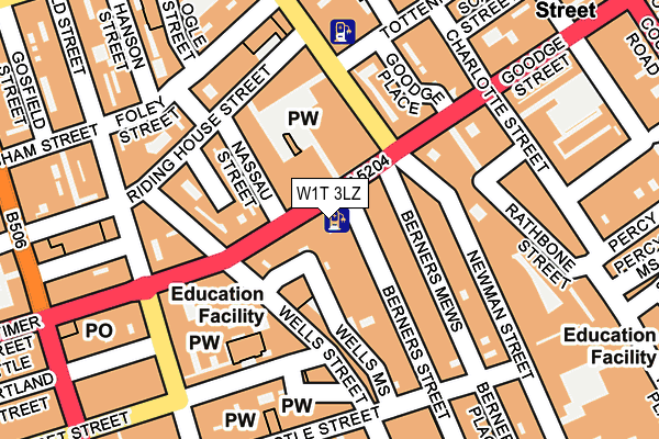 W1T 3LZ map - OS OpenMap – Local (Ordnance Survey) W1T 3LZ map - OS OpenMap – Local (Ordnance Survey)