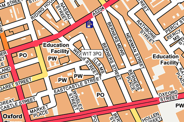 W1T 3PQ map - OS OpenMap – Local (Ordnance Survey) W1T 3PQ map - OS OpenMap – Local (Ordnance Survey)