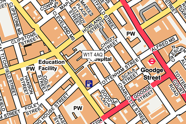 W1T 4AQ map - OS OpenMap – Local (Ordnance Survey) W1T 4AQ map - OS OpenMap – Local (Ordnance Survey)
