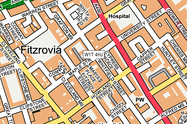 W1T 4HJ map - OS OpenMap – Local (Ordnance Survey) W1T 4HJ map - OS OpenMap – Local (Ordnance Survey)
